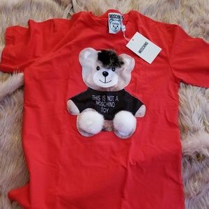 SMALL SIZE RED MOSCHINO SHIRT